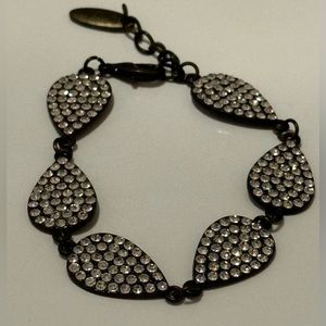 Plunder Design Crystal Pave Teardrop Bracelet